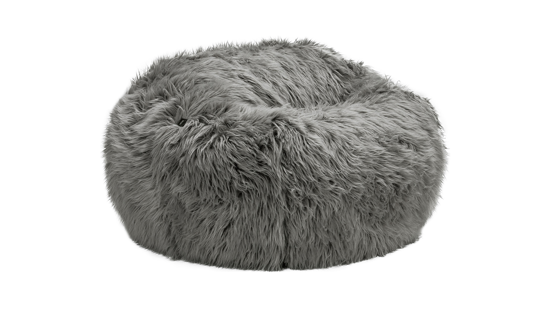  Beanbag Medium Flokati grey